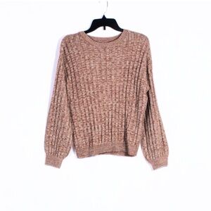 NWT BLANK NYC Heather Ribbed Crewneck Sweater  Size XS